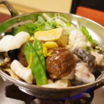 秘伝の割り下で煮込まれた鍋