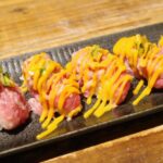 「ラムの炙り寿司」